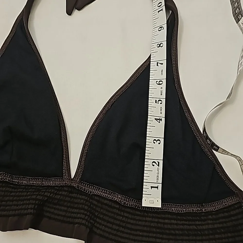 La Blanca high waist bikini with colorful printed band size 8/10‎